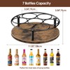 Nuovoware 7 Bottles Rotating Coffee Syrup Rack, Coffee Syrup Rack