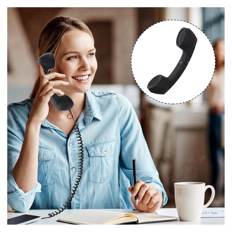 Vintage Retro Telephone Handset, Radiation Proof Cell Phone Receiver MIC