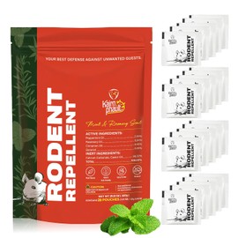 Mouse Repellent Pouches | Rodent Repellent for House, Mice Repellent Indoor Peppermint & Rosemary Powered | Long-Lasting Plant-Based Mole Repellent for Car, RV, Garage, Shed, 20 Pack