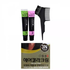 모발색소 윤기있는 한방성분 헤어염색약 3N 진한갈색 Glossy Herbal Hair Dye 3N Deep Brown