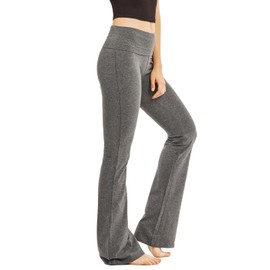 MOPAS Women's Soft Comfy Cotton Spandex Yoga Sweat Lounge Gym Sports Athletic Pants (XL, Charcoal)