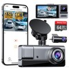 Icesky Three Channel Dash Cam Front and Rear Inside with