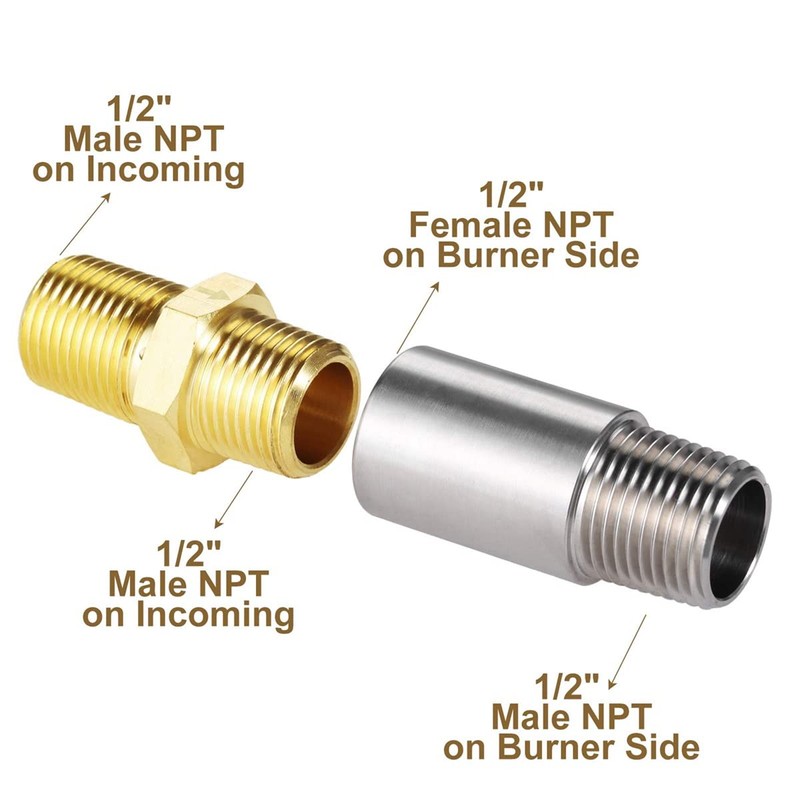 Mqjbhyf Liquid Propane Gas Fire Pits 1/2In Air Mixer Valve,