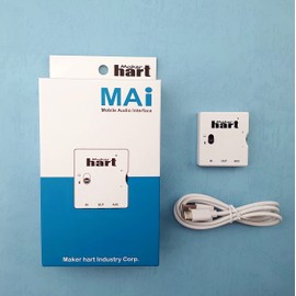 Maker hart MAI mini mobile audio interface good sound headphone output for zero-latency audio monitoring and playback