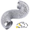 Steelsoft Heavy Duty 4"Flexible Dryer Vent Exhaust Duct Hose 3