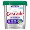 Cascade Platinum Dishwasher Pods, Dishwasher Detergent, Dish Detergent Soap, Fresh,