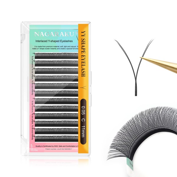 NAGARAKU YY Eyelash Extensions, YY Lashes Extensions, 4D Cross, YY