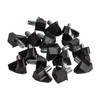 Rok 100 Pack Hardware 5mm Black Shelf Support Bracket Steel