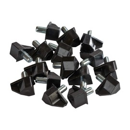 Rok 100 Pack Hardware 5mm Black Shelf Support Bracket Steel Pin Peg Kitchen Cabinet Book Shelves Holder