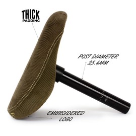 Eastern Bikes BMX Fat Seat/Post Combo (Olive)