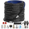 Sewer Jetter Kit for Pressure Washer(150FT),1/4" NPT Drain Cleaner Hose