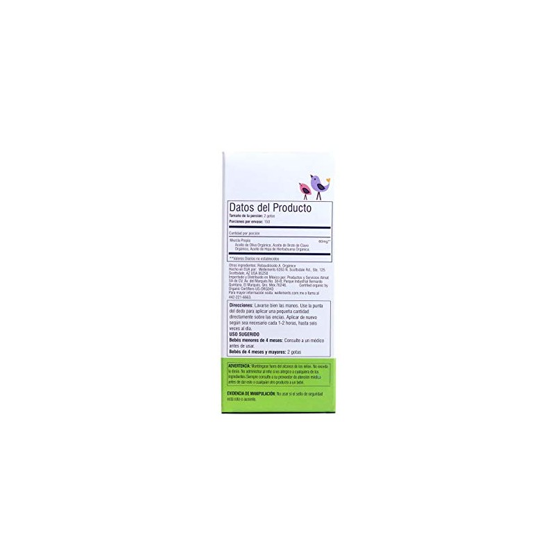 Wellements Aceite Para Encía de Bebé Orgánico/Baby Tooth Oil/Dentición 15