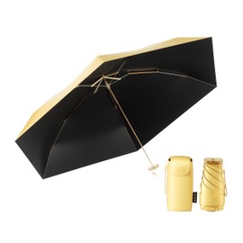 MJOFFIN Travel Mini Umbrella, Lightweight、Compact and Easy to Fold, Windproof Compact Rain Umbrella, Sunshade and UV Protection Umbrella, Sunny and Rainy Dual-purpose Umbrella, Reinforced and