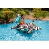 Poolmaster Zany Zebra Jumbo Swimming Pool Float Rider, Zebra Large