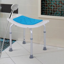 Adjustable 6-Level Non-Slip Bath Stool Shower Chair with Hole for Pregnant Women Elderly Injured-Bathroom Safety EquipmentColor: default Color