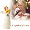 NANAOUS Guardian Angel Statue, Sunflower Gifts for Women, Angel Figures,