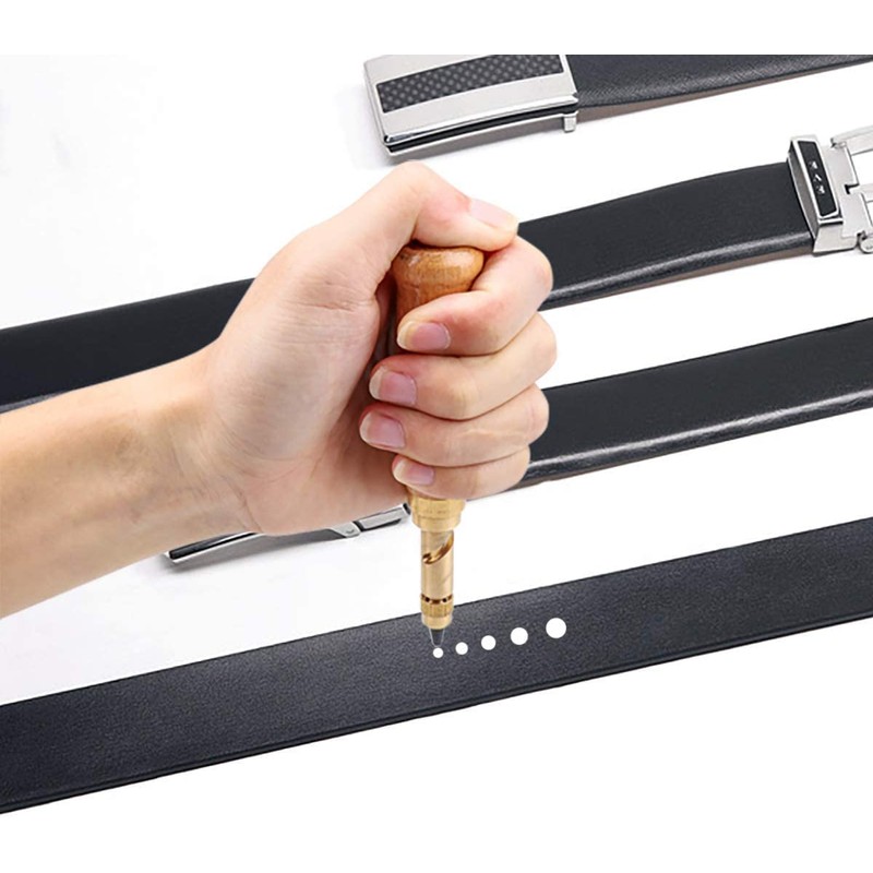 Screw Punch Leather Punch Hole Making Tool Hammer Not Required