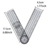 3 Pcs Goniometer Plastic Ruler Body Angle Measuring Tool Goniometer