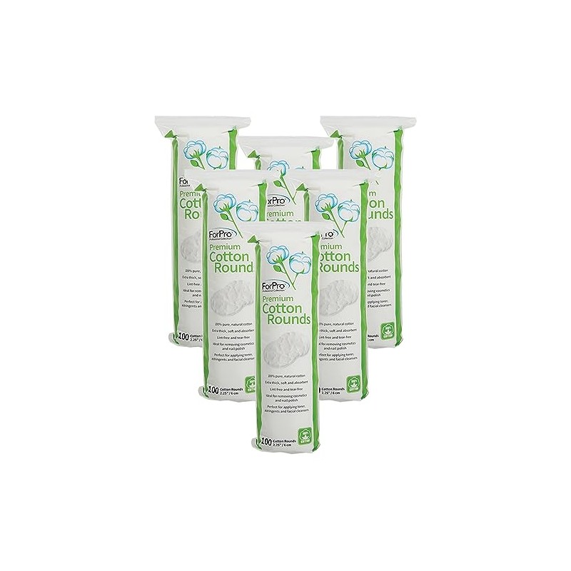 For Pro Premium Cotton Rounds, 2.25 Inch, 600 Count