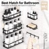 YASONIC Shower Caddy Adhesive, 100% Rustproof Shower Organizer with Soap
