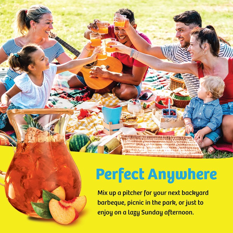 Wyler's Light Pitcher Packs, Water Drink Mix, Peach Iced Tea,