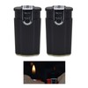 Techno Torch 2 pcs "Black" Dual Flame Torch Soft &