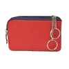 Sergio Tacchini Key Case Key Bag Genuine Leather with Zip,
