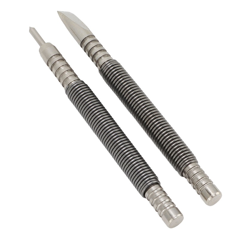 2 Pcs Nail Set Tool High Carbon Steel Double Ended