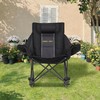 Unisakey Oversized Rocking Camping Chair with Headrest & Cup Holder