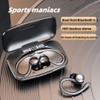 Auriculares inalámbricos deportivos Bluetooth Auriculares LED Power Display Carga Caja