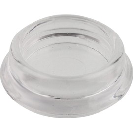 Peha Furniture Coaster/Piano Coaster/Sliding Tray – Transparent, Round, Diameter 15-60 mm (Pack of 4)