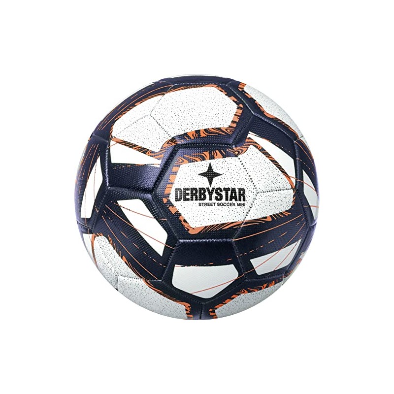 Derbystar Mini Street Soccer Football Balls White Blue Orange