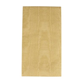 Caspari Moiré Paper Guest Towel Napkins in Gold - 15 Per Package, 2 Packs