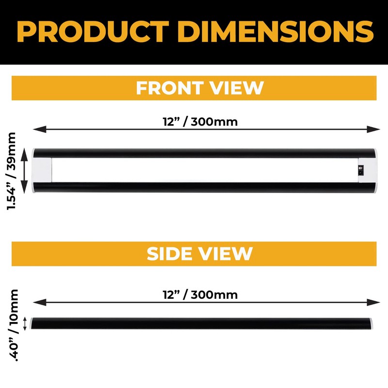 LED Hand Wave Motion Sensor Under Cabinet Lighting Plug In