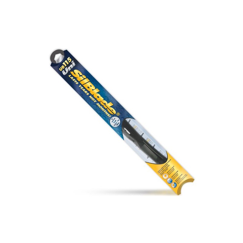 Silblade Uni UB115 Hybrid Silicone Wiper Blade, 15" (Pack of