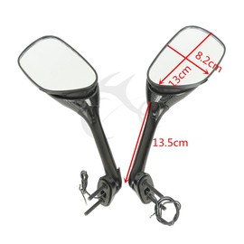 TCT-MOTORPARTS Carbon Rear View Mirrors w/LED Turn Signal Fit For Suzuki GSXR1000 2005-2016; GSXR600/ GSXR750 2006-2024