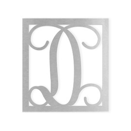 Jess and Jessica Metal Letter D, Metal Letter for House, Metal Monogram Wall Hanging, Large Metal Letters, Cursive Metal Letter