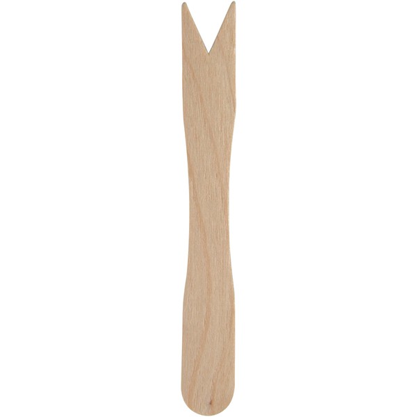 Abena Gastro Disposable Wooden Chip Forks | Pack of 100 | 8.5cm | Perfect for Fish and Chips | Disposable Forks, Mini Forks, Chip Sticks, Wooden Forks. Perfect for Graze Tables.
