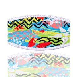 Diving Mask Slap Straps Cover Neoprene Creative Retro Swimming Goggles Glasses Strap Head Band Parts Accessories For Diving, Ocean Flower, Medium