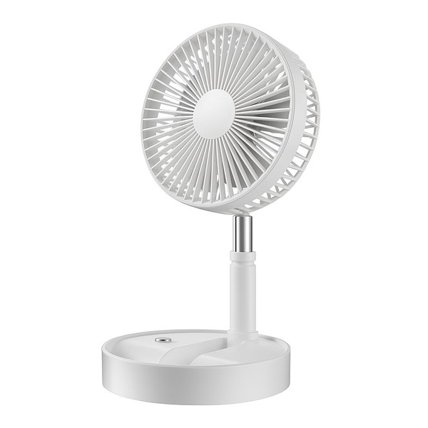 Portable Retractable Fan – USB Rechargeable, Quiet Floor & Desk