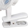 Brentwood Kool Zone Clip On Desk Fan, 2-Speed 6-inch, White