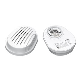 Dräger X-plore Bayonet Particle Filter P3 R with Housing for Aerosols/Particles | 1 Pair | Replacement Filter for Full and Half Masks X-plore 3300, 3500 and 5500
