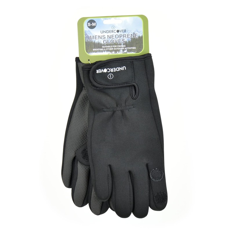 Undercover Mens Fishermans Neoprene Gloves GL638UCL Black L/XL