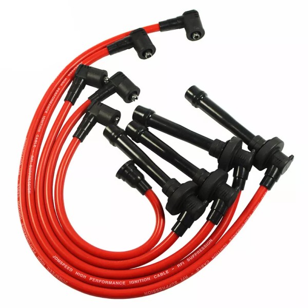 Unbranded Red Cable Spark Plug Ignition Wires For Honda Accord