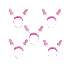 JGA Headdress Pink | Joke Item Stag Party | Hen Party Hair Accessories Bride | Bridesmaid Decoration | Pink Bride | Gift Birthday | Girls Night | Party Evening (5)