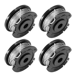 Konesky Pack of 4 grass trimmer spools, diameter 1.65 mm, grass trimmer line spool for Bosch Easy GrassCut18-230, replacement spool line for EasyGrassCut 26 type 3 600 HC1 JB 230 V/ROK