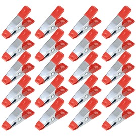 Metal Spring Clamps Clips, Heavy Duty Tipped Grip Holder Rubber Coated, Wood Clamps for Tarpaulin, Camping, Woodworking, Model Making Tool - 60 Pcs/2 Inch