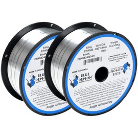 Blue Demon ER4043 X .030 X 1LB X 2 Pack MIG/GMAW General Purpose Aluminum Welding Wire, All Position with Silicon Additives, Formulated to Provide Porosity-Free, X-Ray Quality Welds
