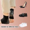 2 Pairs Heel Protectors Soft Gel Heel Cups Black Heel