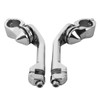 XFMT Chrome 1.25" Adjustable Highway Long Angled Foot Pegs Mounts